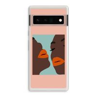 Orange lips: Google Pixel 6 Pro Transparant Hoesje