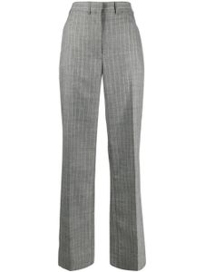 There Was One pantalon de tailleur en laine à fines rayures - Gris