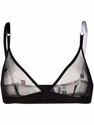 Givenchy soutien-gorge à empiècements transparents - Noir