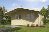 Blokhut Floor 505x410 cm + luifel 150 cm 40 mm vuren blank- - - Van Kooten