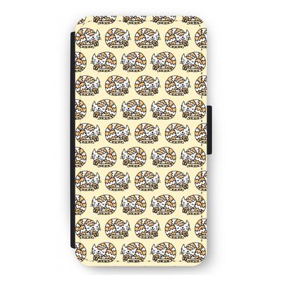 Slapende poes: iPhone 12 mini Flip Hoesje