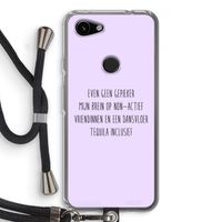 Tequila: Pixel 3a Transparant Hoesje met koord