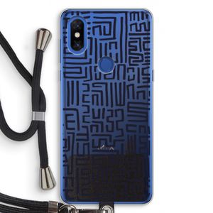 Moroccan Print: Xiaomi Mi Mix 3 Transparant Hoesje met koord