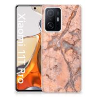 Xiaomi 11T | 11T Pro | TPU | Siliconen hoesje | Marmer Oranje
