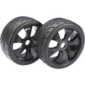Absima 1:8 Buggy Complete wielen Street 6-spaaks Zwart 2 stuk(s)