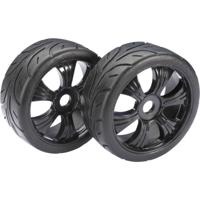 Absima 1:8 Buggy Complete wielen Street 6-spaaks Zwart 2 stuk(s)