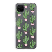 Cactus Lover: Samsung Galaxy A22 5G Transparant Hoesje