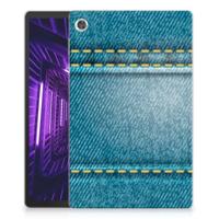 Lenovo Tab M10 Plus Leuke Siliconen Hoes Jeans Lenovo Tab M10 Plus Leuke Siliconen Hoes Jeans