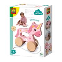 SES houten trekdier 2 in 1 - eenhoorn