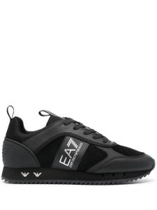 Ea7 Emporio Armani baskets à logo imprimé - Noir