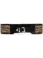 Philipp Plein ceinture à imprimé léopard - Marron - thumbnail