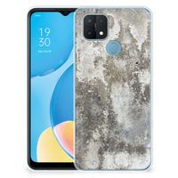 OPPO A15 TPU Siliconen Hoesje Beton Print