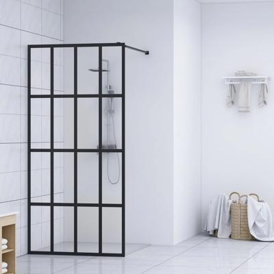 Inloopdouchewand 100x195 cm transparant gehard glas