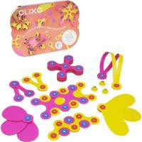 CLIXO Crew Pack - Roze/Geel - GIPSY TOYS - Magnetische constructieset, flexibel, duurzaam en fantasierijk - 30 stuks - Vanaf 4 jaar