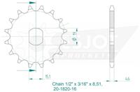 ESJOT aandrijfrondsel "1820 sprocket 461 13z standard