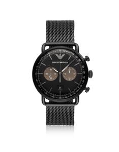 Emporio Armani Aviator Round Quartz Multi-color wijzerplaat HerenhorlogeAR11142