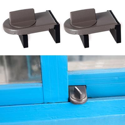 2 stks glijden sash stopper kabinet sloten & riemen deuren beveiliging anti-diefstal Lock venster deur baby veiligheidsslot