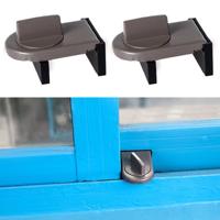 2 stks glijden sash stopper kabinet sloten & riemen deuren beveiliging anti-diefstal Lock venster deur baby veiligheidsslot