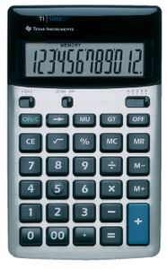 Texas Instruments TI-5018 SV calculator Desktop Basisrekenmachine Zwart, Zilver