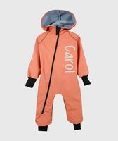 Waterproof Softshell Overall Comfy Royal Orange Jumpsuit - thumbnail