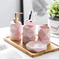 Keramische Badkamer accessoire set | Scandinavische Stijl