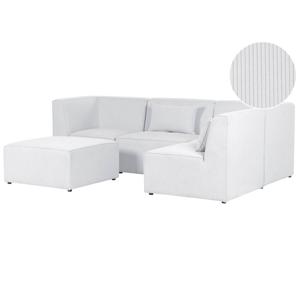 Beliani LEMVIG - Modulaire Sofa-Wit-Corduroy