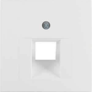 Centraalplaat UAE doos RJ45 Berker S1 polar wit mat 14071909