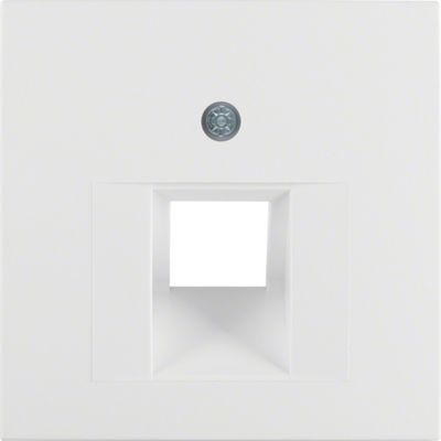 Centraalplaat UAE doos RJ45 Berker S1 polar wit mat 14071909