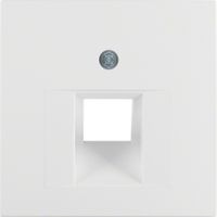 Centraalplaat UAE doos RJ45 Berker S1 polar wit mat 14071909