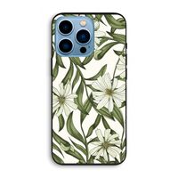 Wit bloemenpatroon: iPhone 13 Pro Biologisch afbreekbaar hoesje
