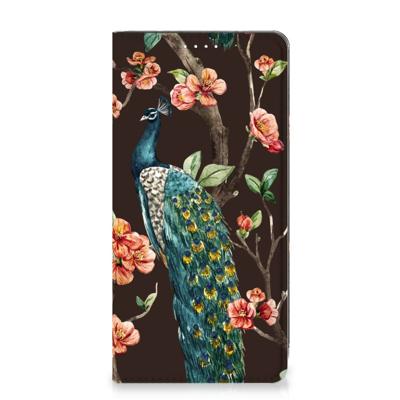 Samsung Galaxy S23 | Hoesje maken | Pauw met Bloemen