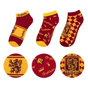 Harry Potter Enkel Sokken Set van 3 Gryffindor