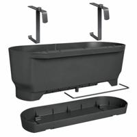 Bloempot Elho Greenville 21,2 x 52 x 19,4 cm Zwart Ø 52 cm - thumbnail