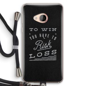 Risk loss: HTC U Play Transparant Hoesje met koord