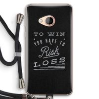 Risk loss: HTC U Play Transparant Hoesje met koord