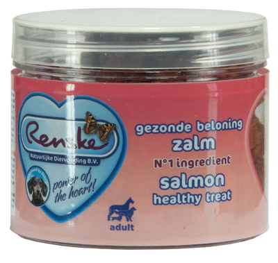 Renske gezonde beloning mini hartjes zalm hondensnack 100gr