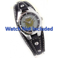 Horlogeband Fossil ES9875 Onderliggend Leder Zwart 6mm - thumbnail