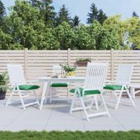 VidaXL Palletkussens 4 st 50x50x7 cm oxford stof groen
