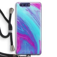 Zweverige regenboog: Honor 9 Transparant Hoesje met koord