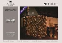 Netverlichting 256l/ 200x140cm led warm wit - CoenBakker