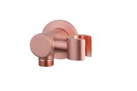 Wiesbaden luxe doucheaansluiting+kantelb.opsteek 1/2&apos;&apos; geborsteld koper