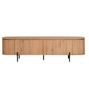 DÉJA Living - Tv-Meubel Eikenhout - 200x40x55cm - 4 Deurs - Loise