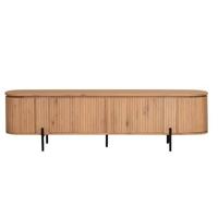 DÉJA Living - Tv-Meubel Eikenhout - 200x40x55cm - 4 Deurs - Loise