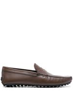 Tod's mocassins à logo embossé - Marron