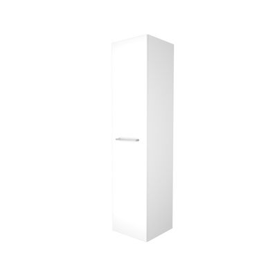 Kolomkast BWS Salt 35x35x150cm 1 Deur Met Greep (Kleurkeuze) Ice White