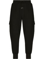 Dolce & Gabbana pantalon de jogging en jersey à poches cargo - Noir