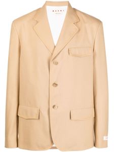 Marni blazer à simple boutonnage - Marron