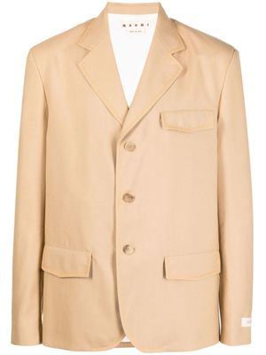 Marni blazer à simple boutonnage - Marron