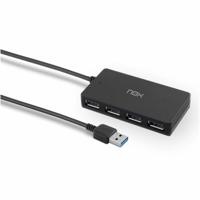 Hub USB Nox-Xtreme NXLITEHUBONE USB x 4 Zwart