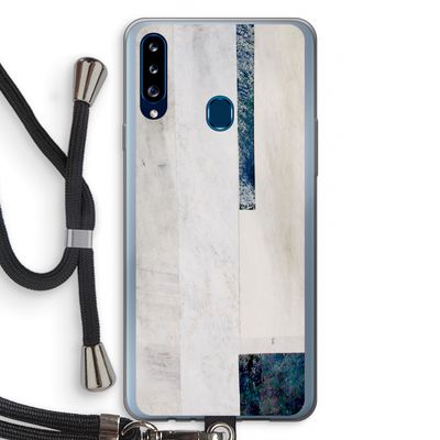 Meet you there: Samsung Galaxy A20s Transparant Hoesje met koord